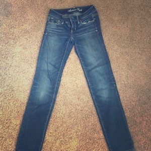 American Eagle dark denim skinny jeans